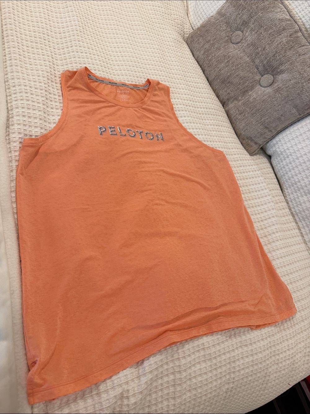 Peloton Women's Coral-Orange Performance Tank size XL